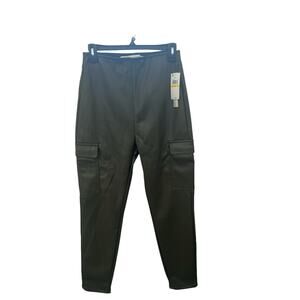 Tilsentown M Olive Pants Cargo Faux Leather Women’s Pants